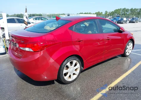 2011 Hyundai Elantra Limited (Ulsan Plant) from USA, damaged, VIN KMHDH4AE1BU131280